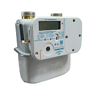 Счётчик газа объемный диафрагменный «Пульсар» СМАРТ-К G1,6Т, GSM, ИУСЦИФРА, слева направо, с антенной, с клапаном, с термокоррекцией